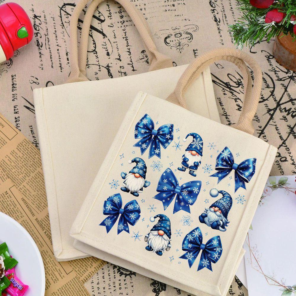 Winter Theme DIY Heat Transfer Vinyl Stickers Set, Snowman & Snowflake Designs, Perfect for Clothing, Bags, Christmas Gifts