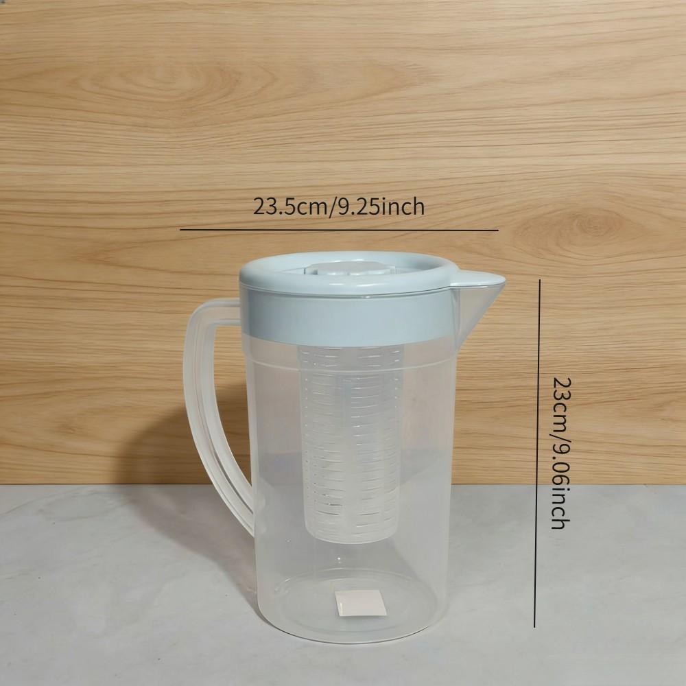 1PC Large Capacity 2000ML Leak-Proof Water Jug with Tea Strainer, Portable Kitchen Refrigerator Bottle, Ideal for Parties and Outdoor Camping