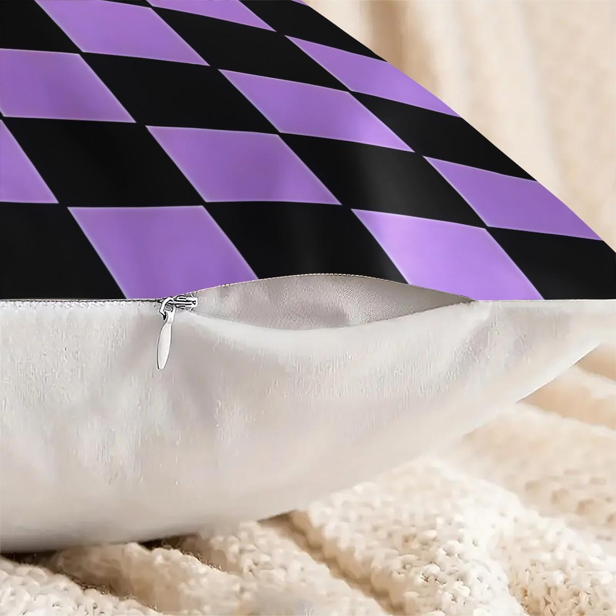 1 Piece Classic Plaid Body Pillow, Memory Foam Pillow & Decorative Pillow, Timeless Checkered Digital Print Pillow with Insert, Soft Breathable Cushion for Sofa, Bed, Couch, Dorm & Living Room, Versatile Modern Home Decor