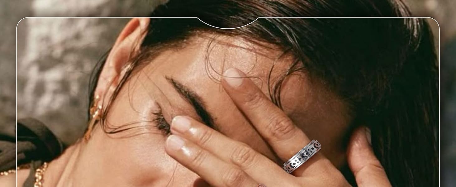 8Pcs Spinner Rings for Anxiety Relief Stainless Steel Rings for Women Men Anti Stress Band Rings Set Fidget Rings for Anxiety 8Pcs Spinner Rings for Anxiety Relief Stainless Steel Rings for Women Men Anti Stress Band Rings Set Fidget Rings for Anxiety