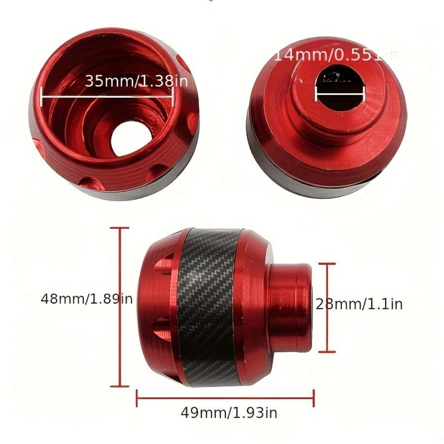 2pcs Motorcycle Collision Slider Protector, Aluminum Alloy Crash Protectors, High Hardness Front Fork Cup, Designed for Motorcycles to Protect Fork Stands and Tires from Damage in Case of Falls