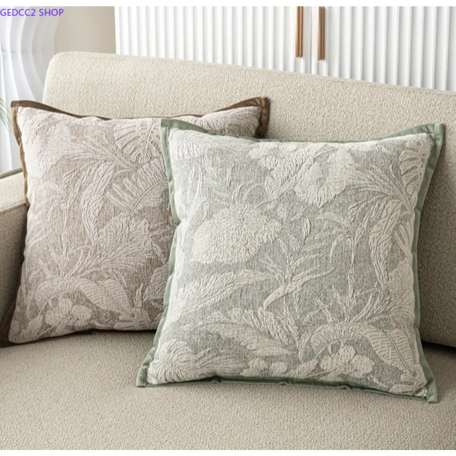 Chenille Throw Pillow Cover, Minimalist Square Cushion Case for Sofa, Bedroom & Office Decor, Soft Home Decoration