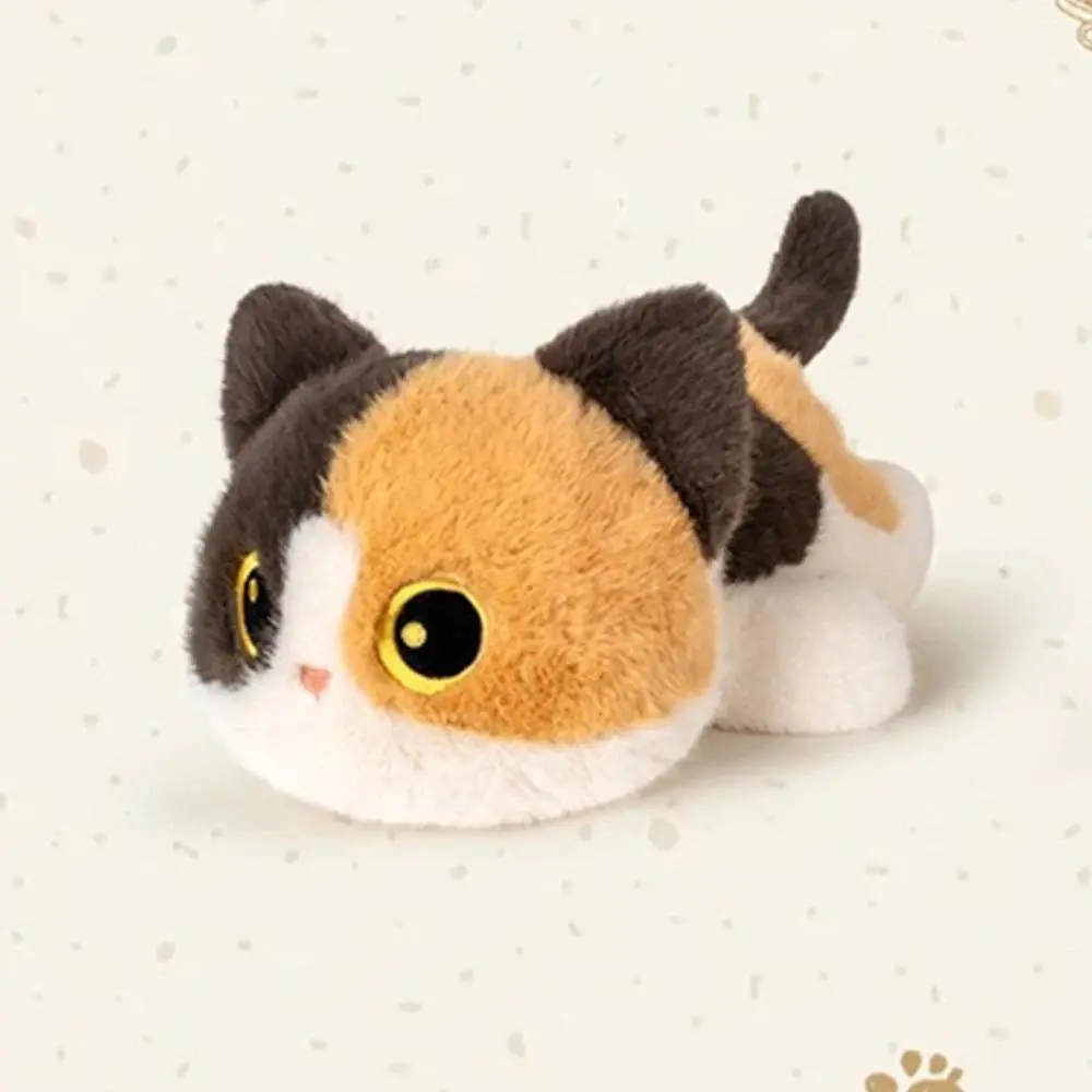 25cm Black Cat Siamese Kitten Plush Toys Cartoon Lifelike Kitten Dolls Animal Artificial Touch Doll Kids Girls Birthday Gifts
