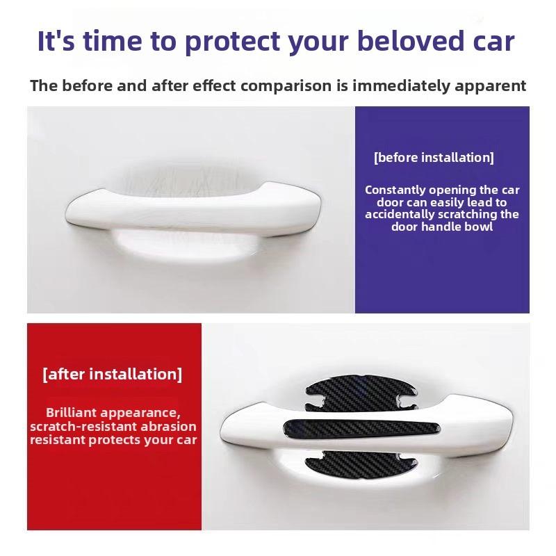 Car Door Handle Protector, Anti-Scratch Gel Strip, Lexus Compatible, Car Decoration Accessory, Durable & Easy Install