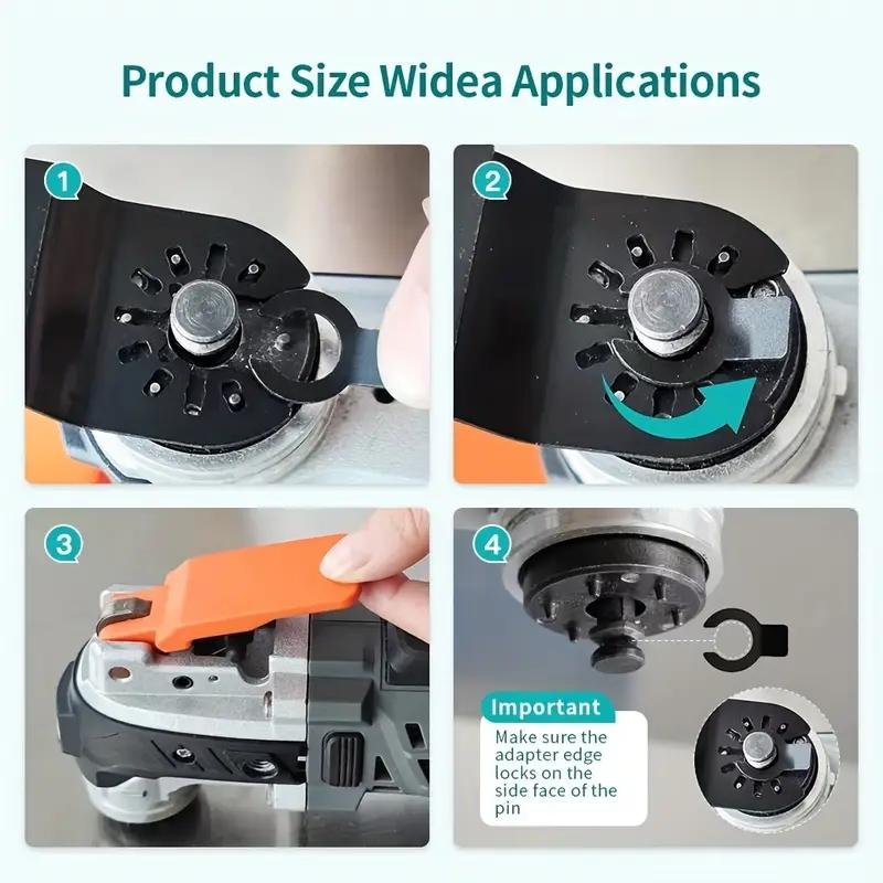 98-Piece Mixed Universal Saw Blade Set, Versatile Oscillating Tool Accessories for Home & DIY Projects, Includes Variety of Blades