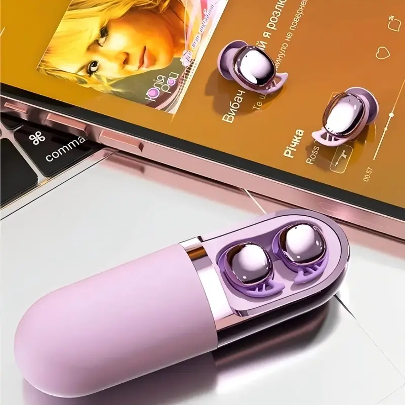 Multifunctional Vibration Earphones, Compact Design, Lightweight, Face/eye Massage, Fatigue Relief, Clear Sound, 2 Colors Available, Music/massage/sleep Aid