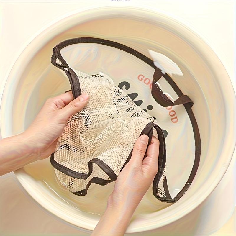 1 Hanging Mesh Storage Bag - Breathable Fabric Finishing Bag with Cute Animal Patterns, Space Saving Folding Design, Suitable for Underwear, Socks, Wall Mounted Laundry Additions, Ideal Gift for Home Finishing, 4 Seasonal Storage Bags Available