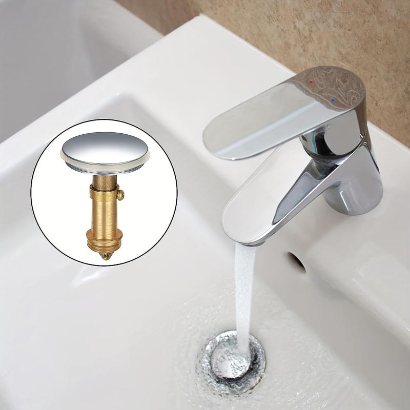 Universal sink plug, using a spring-type drain plug