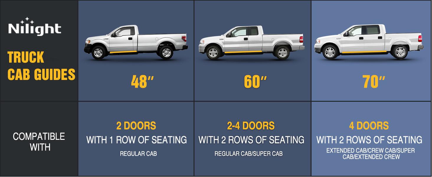 Nilight Truck LED Running Board Lights 2PCS 70 Inch LED Side Maker Light with 216 LEDs White Courtesy Light & Sequential Amber Turn Signal Lighting Strips for Extended & Crew Cab Trucks Pickup  dealsforyoudays kit