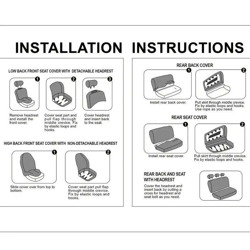 45pcs Car Seat Covers & Interior Accessories Set: Thin Summer Polyester Five-Seat Car Seat Covers, Plush Steering Wheel Cover and Other Ornaments, Suitable for Most Cars and SUVs