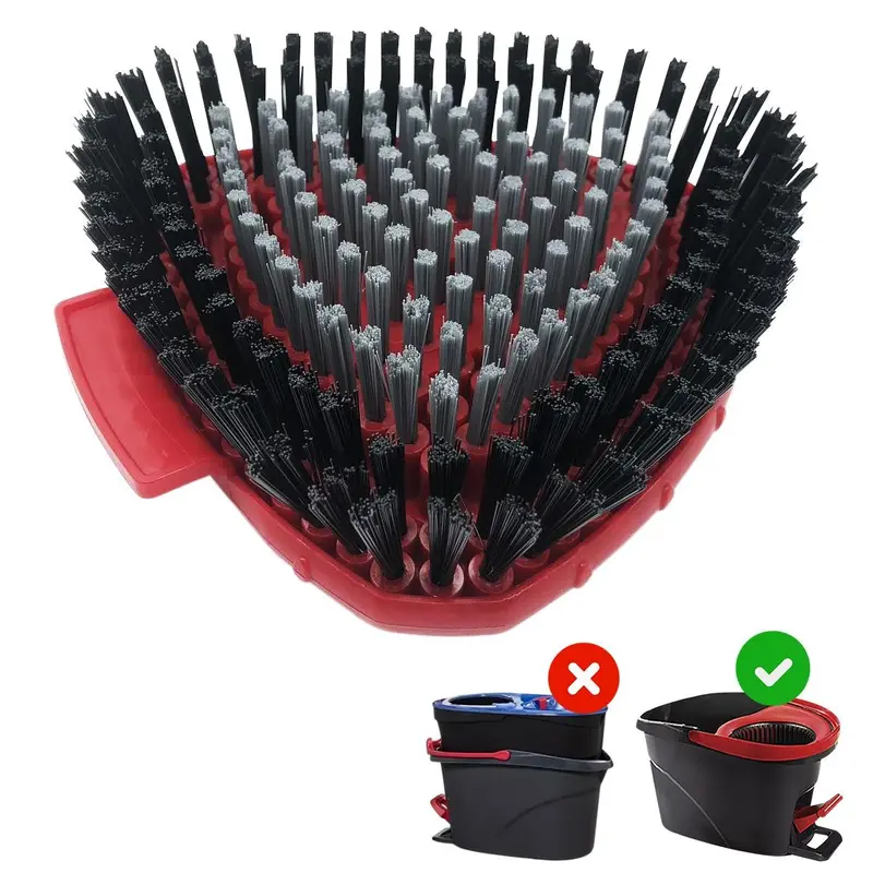 Mop Replacement Head, 1/2 Counts Spin Mop Replacement Head, Hard Bristle Cleaning Brush for Bathroom Kitchen Wall Tile, Household Items Cleaning Supplies