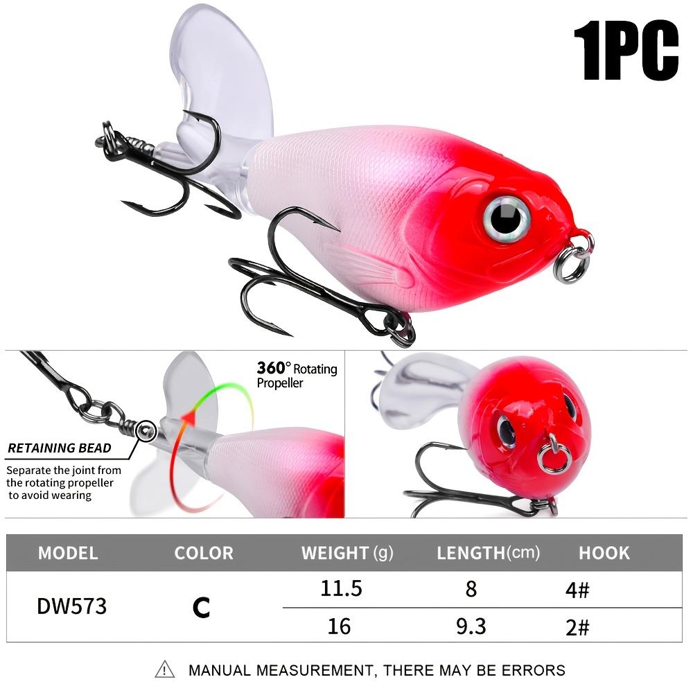 1/5pcs fish bait, propeller lure, surface tractor 11.5g, 16g biomimetic false bait, plastic hard bait, long throw floating pencil, fishing for sea bass, sea bass, shuttle bass, catfish, catfish on the water surface