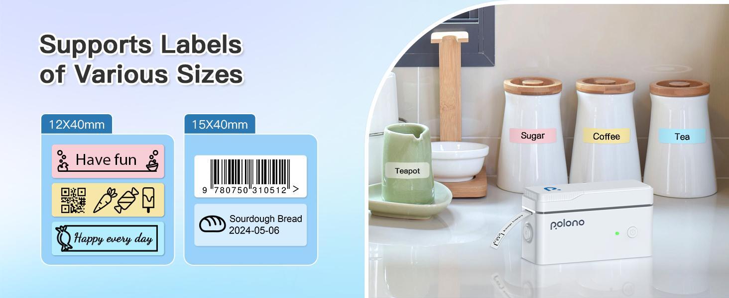 P31S Label Printer with Roll Tape, Portable Thermal Printer and Bluetooth Label Maker, AI Printer, Printer for Organizing, Storage, Office and Home