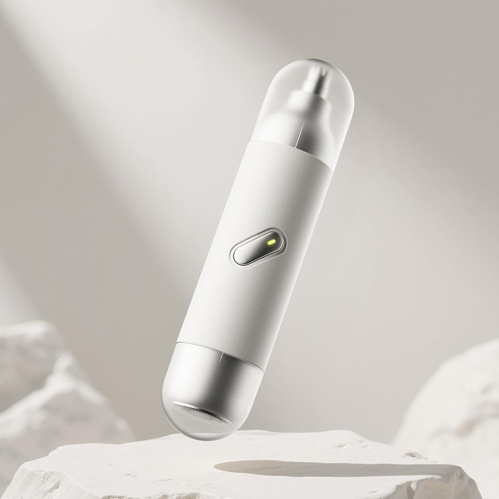Portable Electric Nose Hair Trimmer, Compact Design, Gentle Blade, Quick Cleanup, Low Noise, Waterproof, Ideal for Men, Travel-Friendly