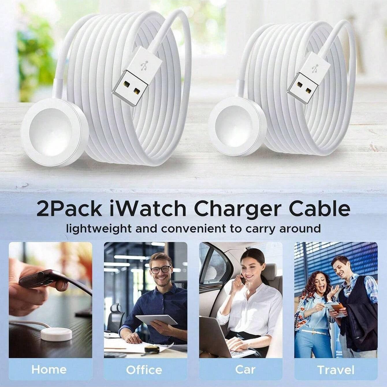 1 Piece Magnetic Wireless Charger, Portable Fast Charging Version with USB Interface, Compatible with Apple Watch Ultra/9/8/7/6/SE/SE2/5/4/3/2/1 Full Series