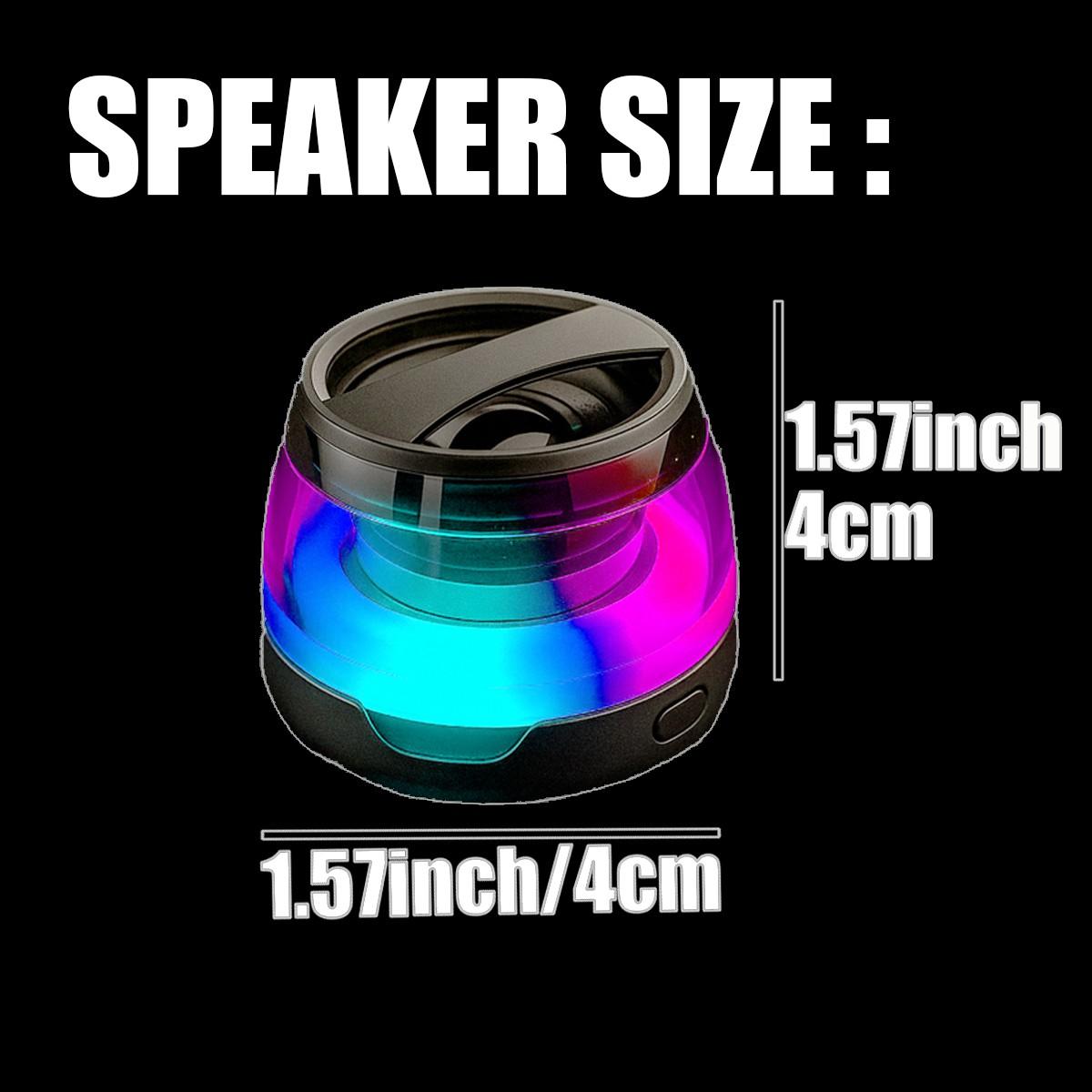 RGB Bluetooth Speaker - Tiny Portable with Magnetic Phone Holder| Wireless Sound + Charging| Compact Office Home Use