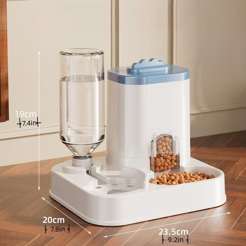 Durable Automatic Pet Feeder Water Dispenser Combo, Cat and Dog Use, Easy to Clean, Long-Lasting Design, Ideal for Home Use