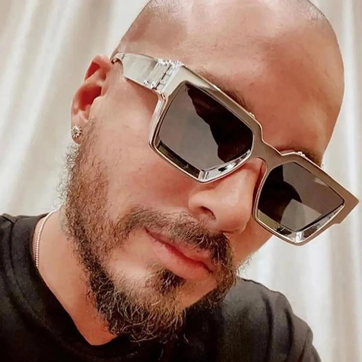 Ruiao Retro Look Square Lenses Men's Sunglasses, 2026 Luxury Designer Famous Brand Eyewear for Men and Women