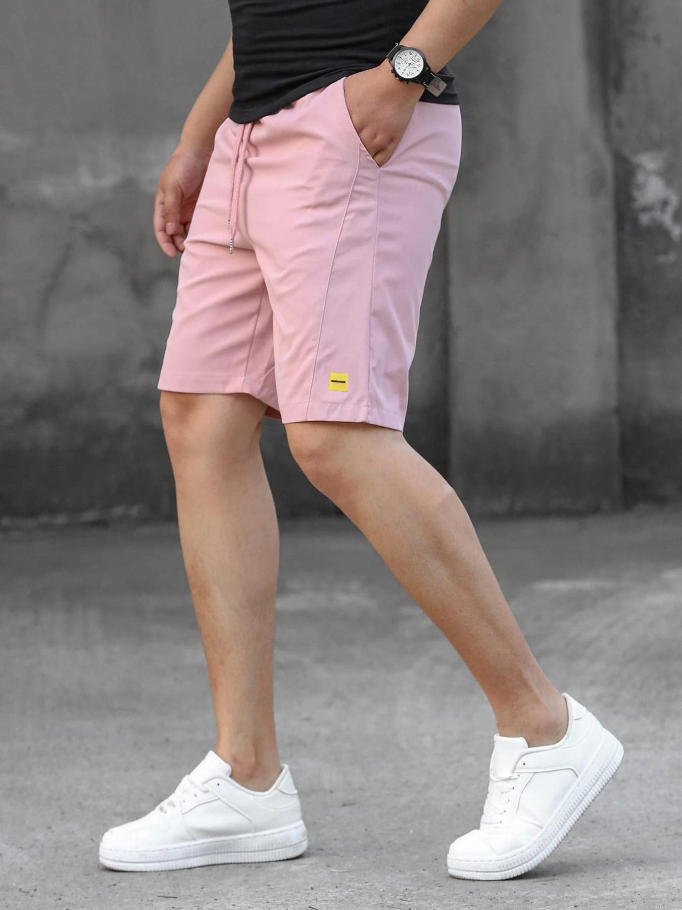 Men's Casual Shorts with Tie Waist, Summer Beach Shorts, Lightweight Quick-Dry Sports Leisure Shorts, Comfortable and Stylish