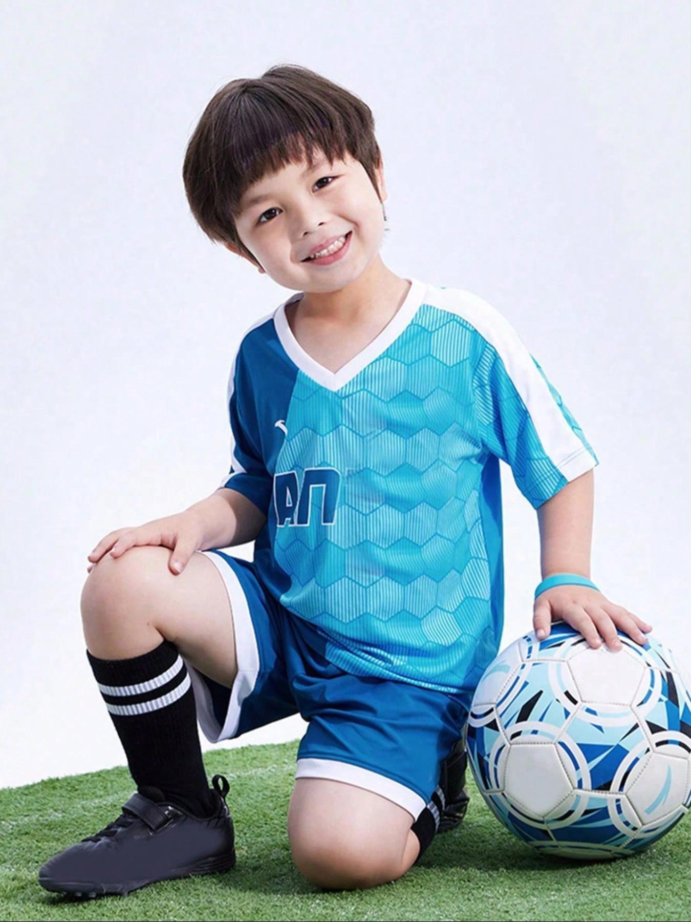 4 Pairs Kids Professional Soccer Socks, Long Calf Sports Socks for Boys, Breathable Sweat-Wicking, Knee-High Socks for Spring Summer Fall