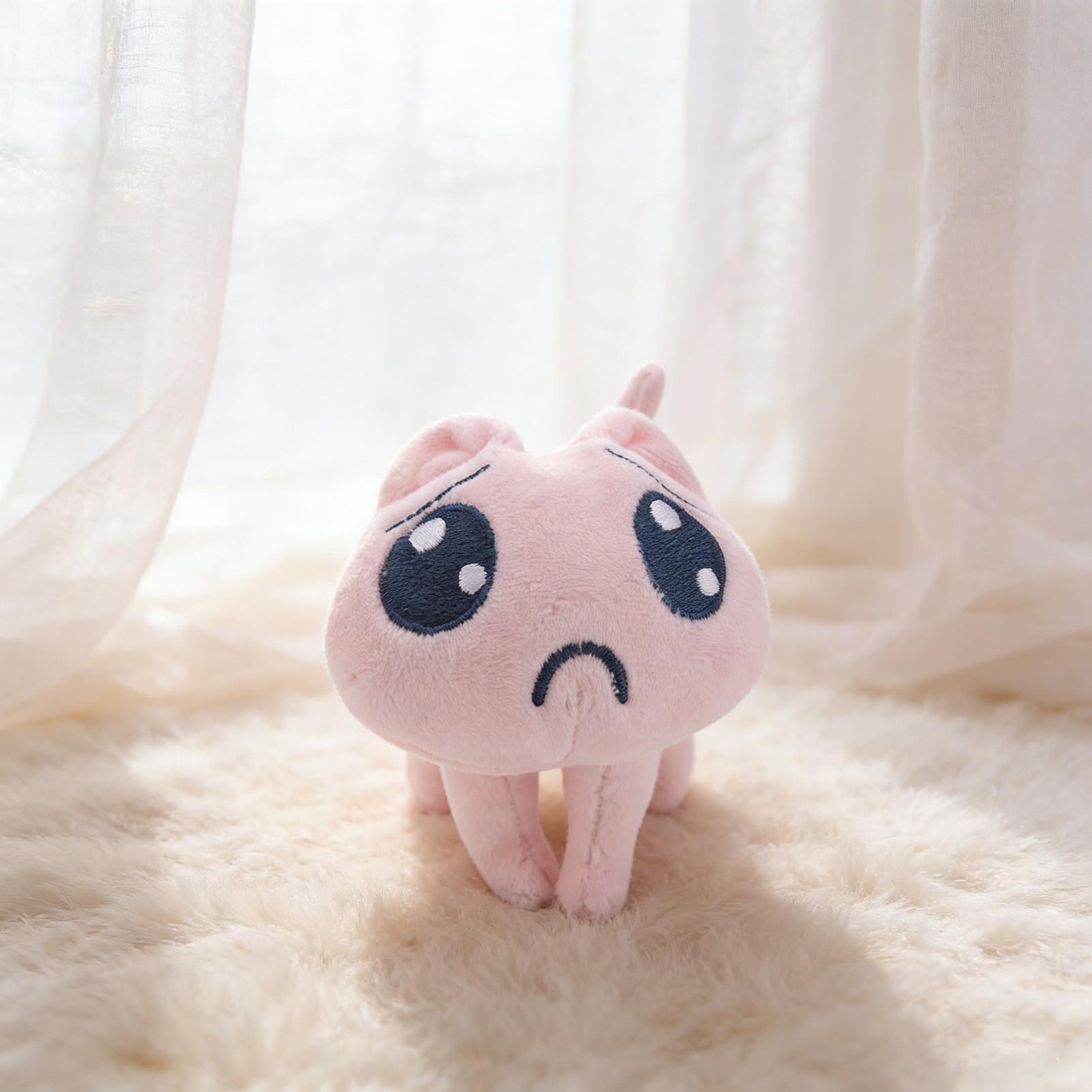 Needy Girl Overdose Cat Nidigga Pien Plush Toy, Exact P-Chan Stuffed Animal from Game, Soft Plushie for Game Fans & Otaku, Cozy Desk Decor & Sleep Companion, Must-Have Cute Collectible Gift for Gaming Enthusiasts