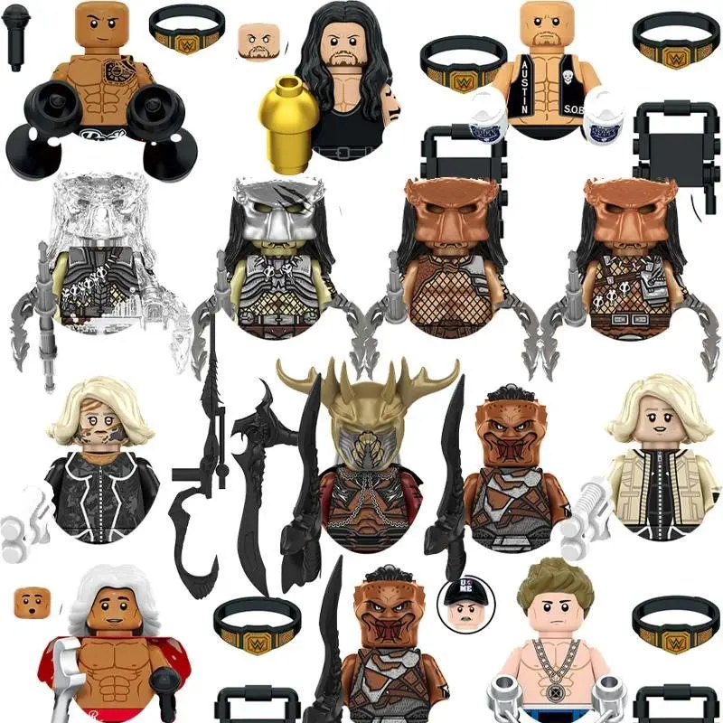 2026 New hot item   Predator Mini Figures TP453-460 Building Bricks Toys Gifts Mini Action Figures Children Building Blocks For Party Gifts