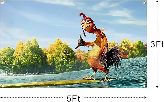 Chicken Joe 3x5Ft Flag Funny Tapestries Durable Man Cave Wall Flag with 4 Brass Grommets for College Dorm Room Decor Outdoor Party Banner