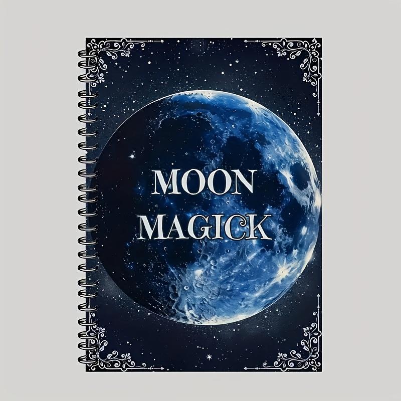 Witch's Moon Journal - Lunar Spell Book for Manifestation & Magic | Moon Phase Tracker with Ritual Templates, Goddess Lore & Grimoire Pages | Celestial Design