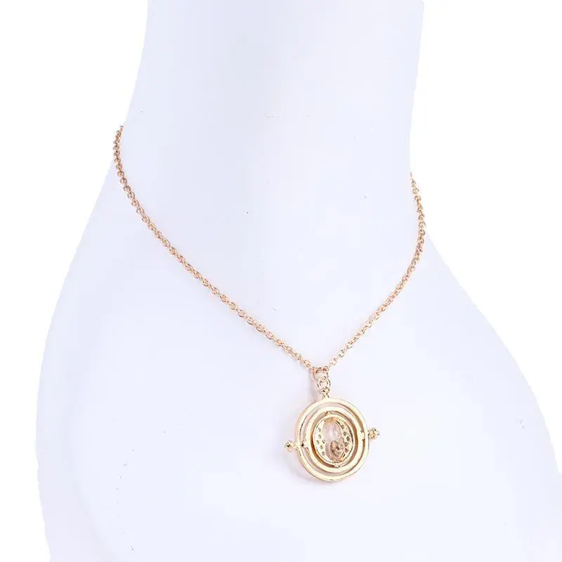 Movie Peripheral Time-Turner Pendant Necklace, Metal Family Wearable Time Converter Jewelry, Ideal for Gifts, As Pictures, Time-Turner Necklaces, Wearable Necklaces