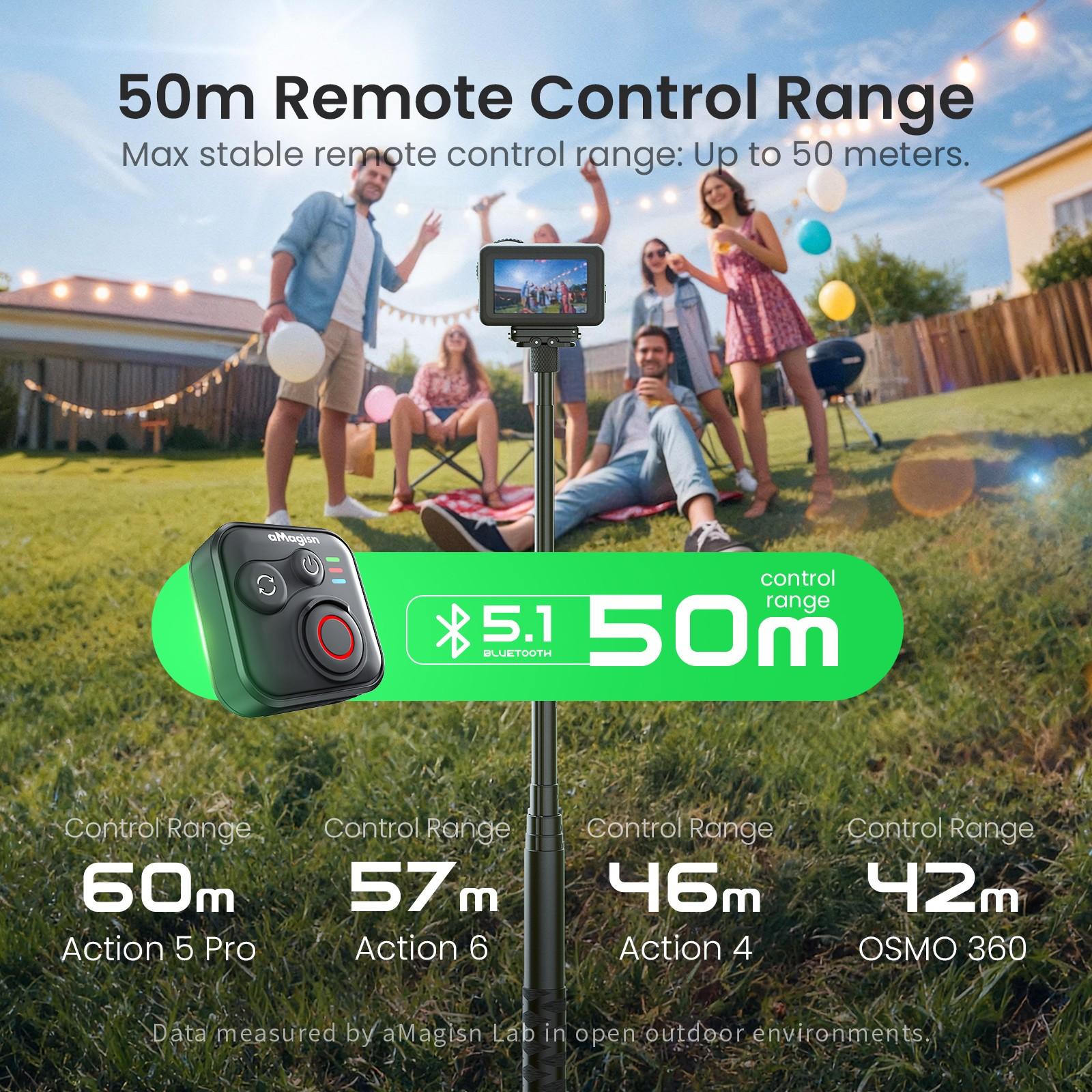 Bluetooth-compatible Remote Controller Dji Osmo 360 Action Camera, Compatible with Dji Osmo 360 Action 6 5 Pro/4, Sports Cam Accessories