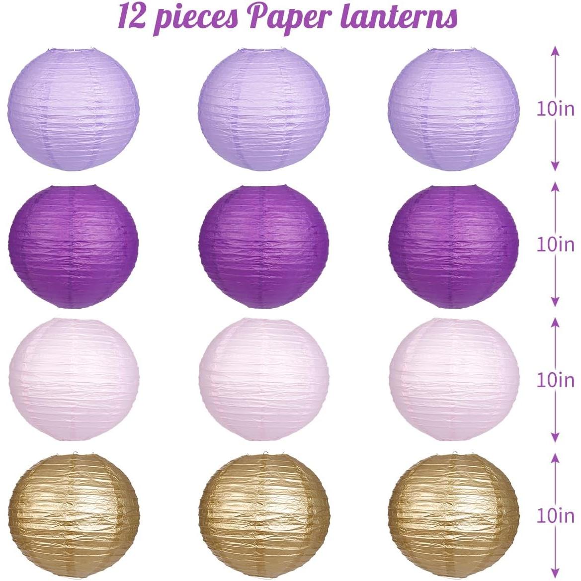 Paper Lanterns Round Chinese Lanterns for Birthday Shower Bachelorette Party Decorations Pack of 12 Paper Lanterns Round Chinese Lanterns for Birthday Shower Bachelorette Party Decorations Pack of 12