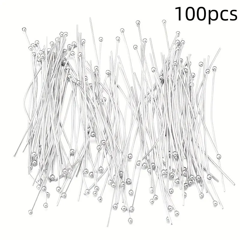 100pcs Stainless Steel Bead Needles, Beading Needles, High Color Retention, Bendable and Cuttable, DIY Jewelry Making Supplies for Necklaces, Bracelets, Earrings