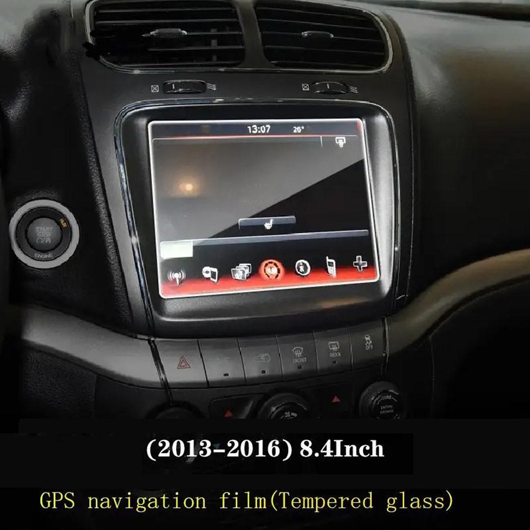Dodge Journey 2013-2016 8.4 Inch Car GPS Navigation Tempered Glass Protector, Durable Screen Guard for Vehicle Dashboard Display