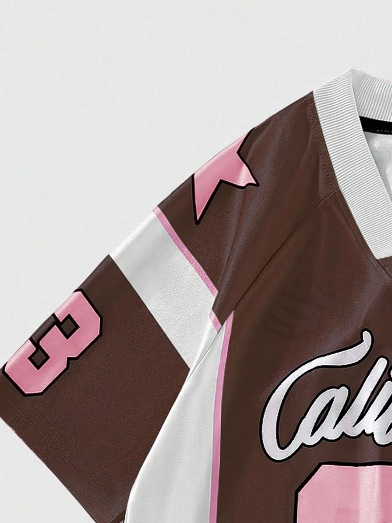 California 23 Brown Pink Football Jersey