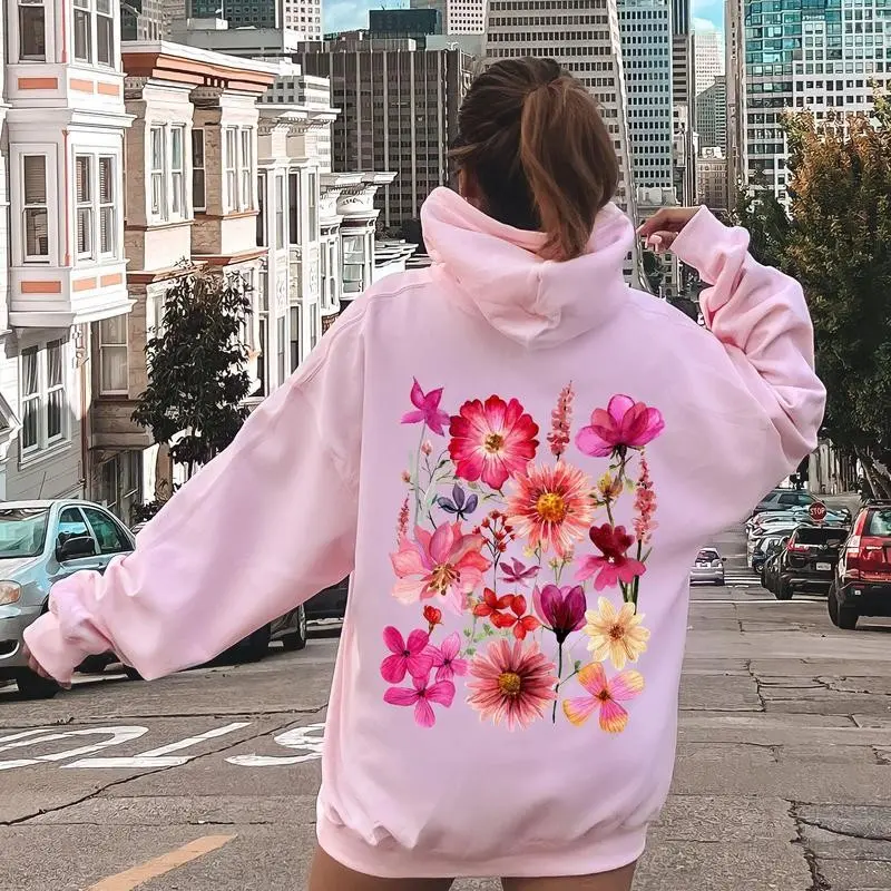 Vibrant Pressed Flower hoodie dandy hoodie