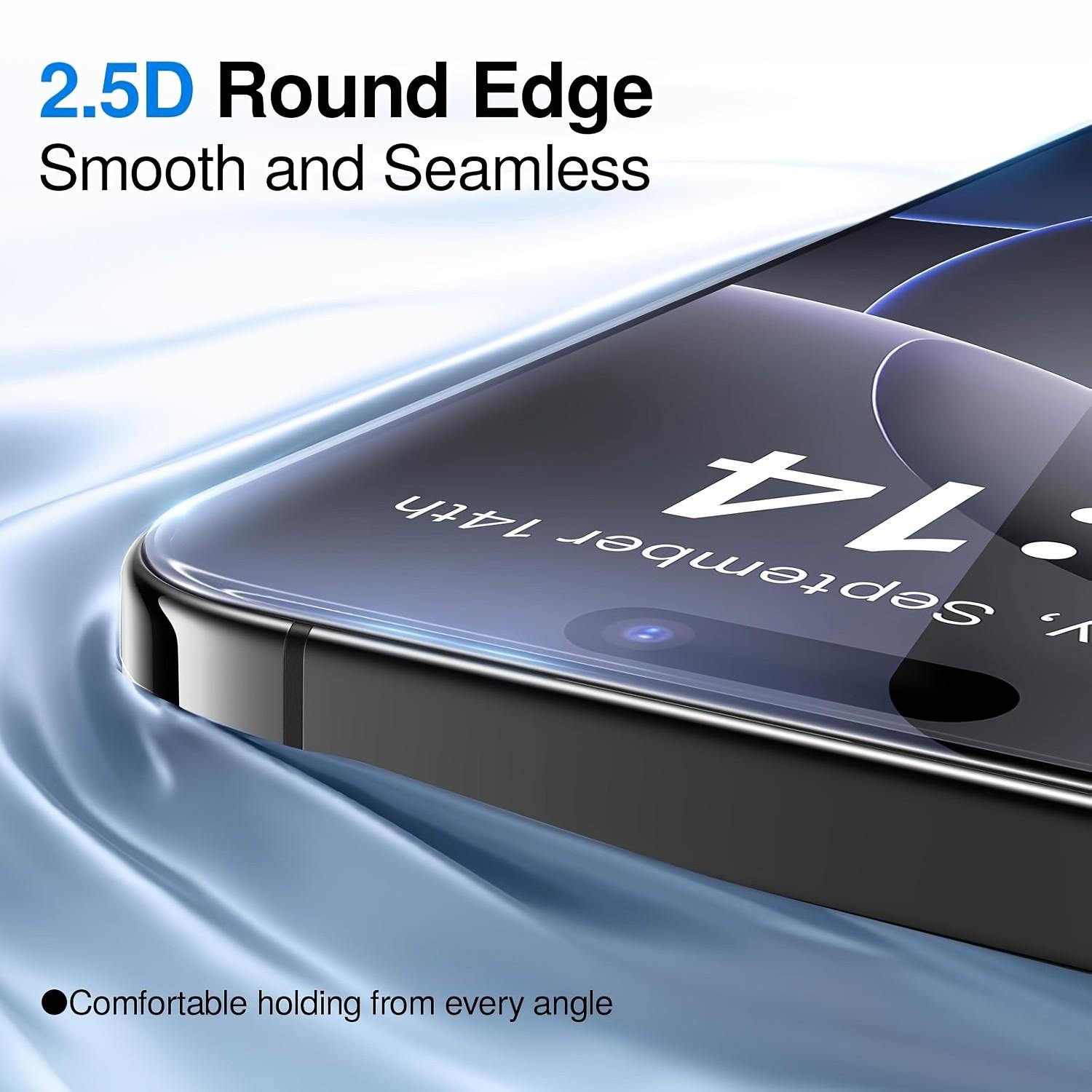 3 Pack suitable for iPhone 17 Pro Max /16 Plus/15/14/13/12 mini/11/Xs Max/XR Screen Protector, Case Friendly, Scratch Resistance, Bubble-Free, 9H Full Coverage Tempered Glass Screen Protector suitable for iPhone 17 Air