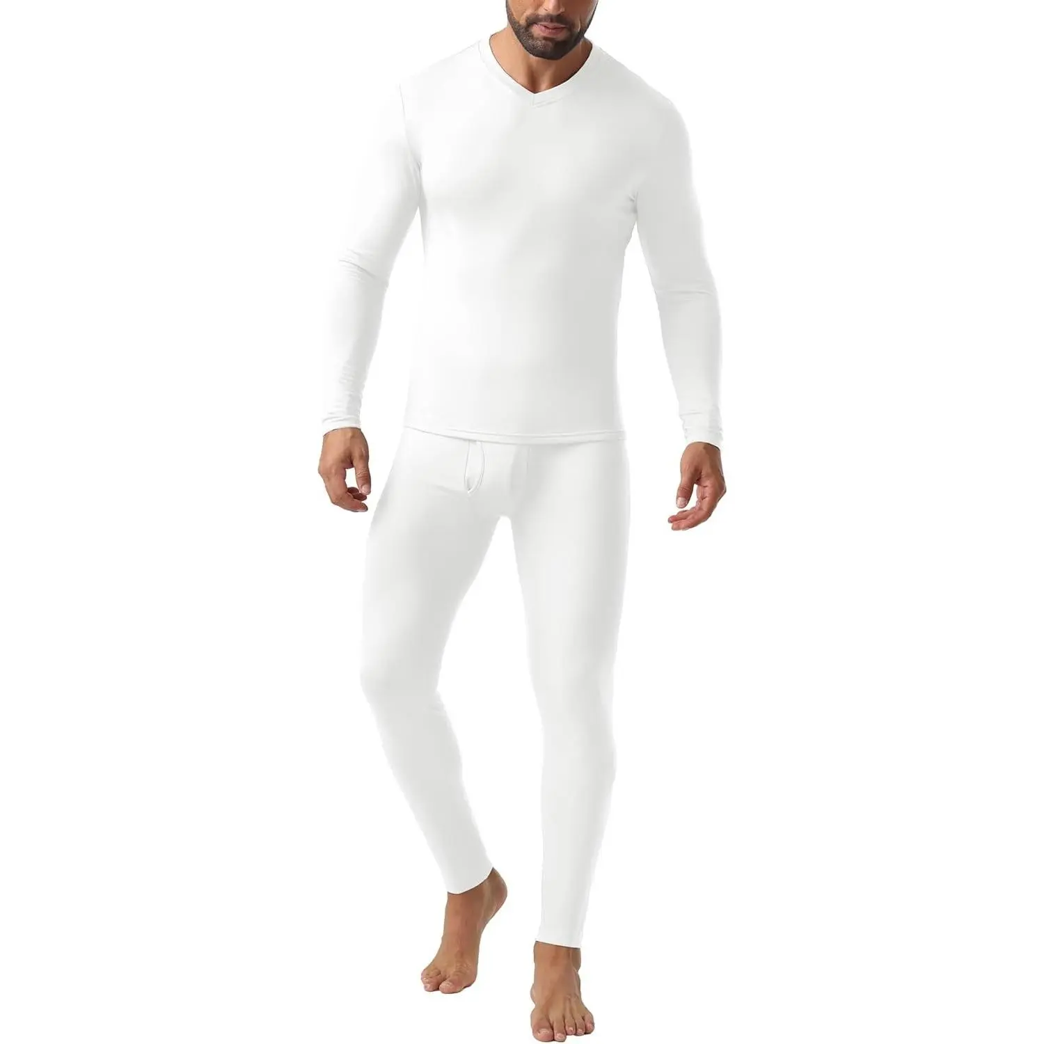 Thermal Underwear for Men Long Johns Thermal Fleece Lined Long Underwear Base Layer Set