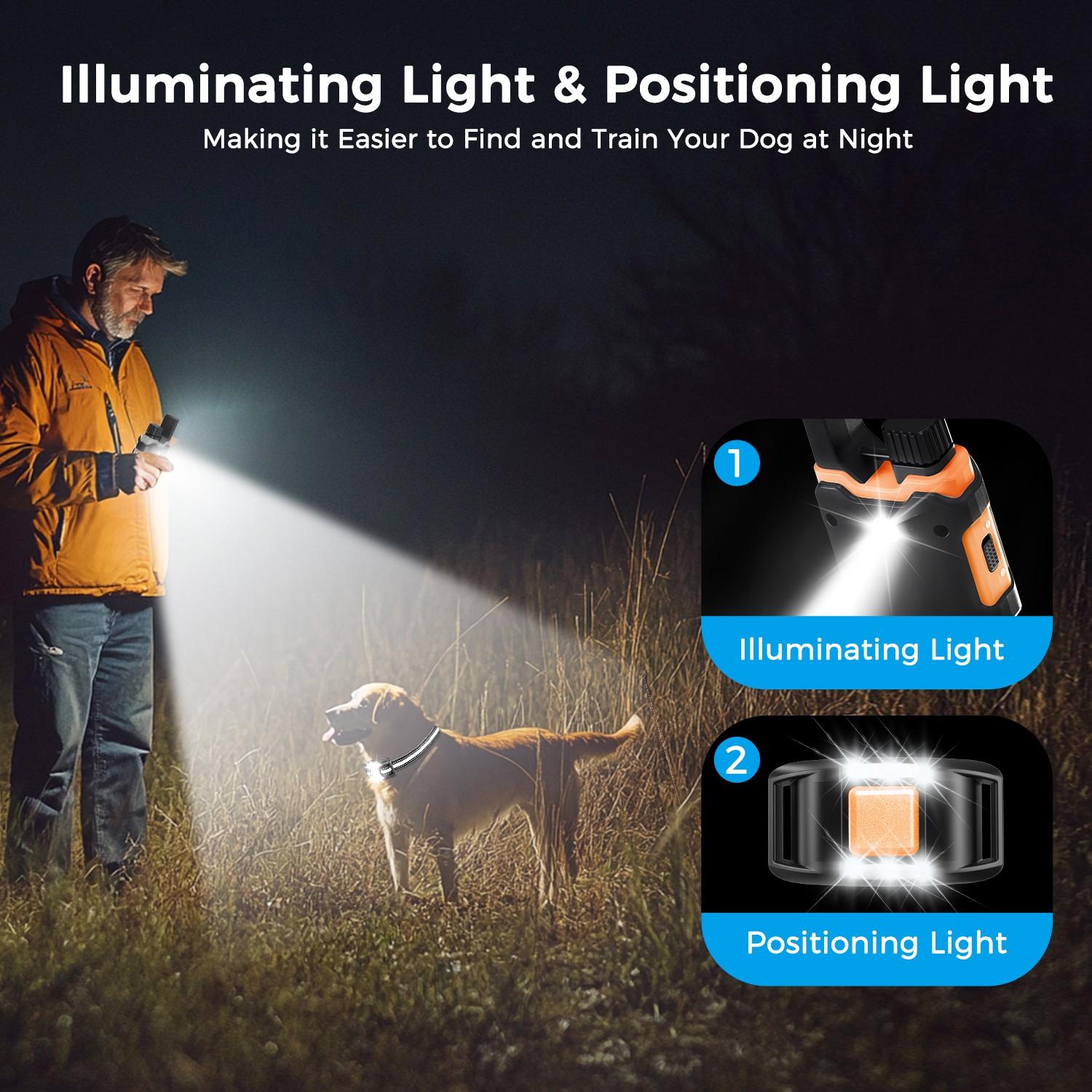 Electric Dog Training Collar, Rechargeable Waterproof Dog Training Collar with Shock, Vibration, Beep Modes, Adjustable Dog Training Tool, Pet Gear