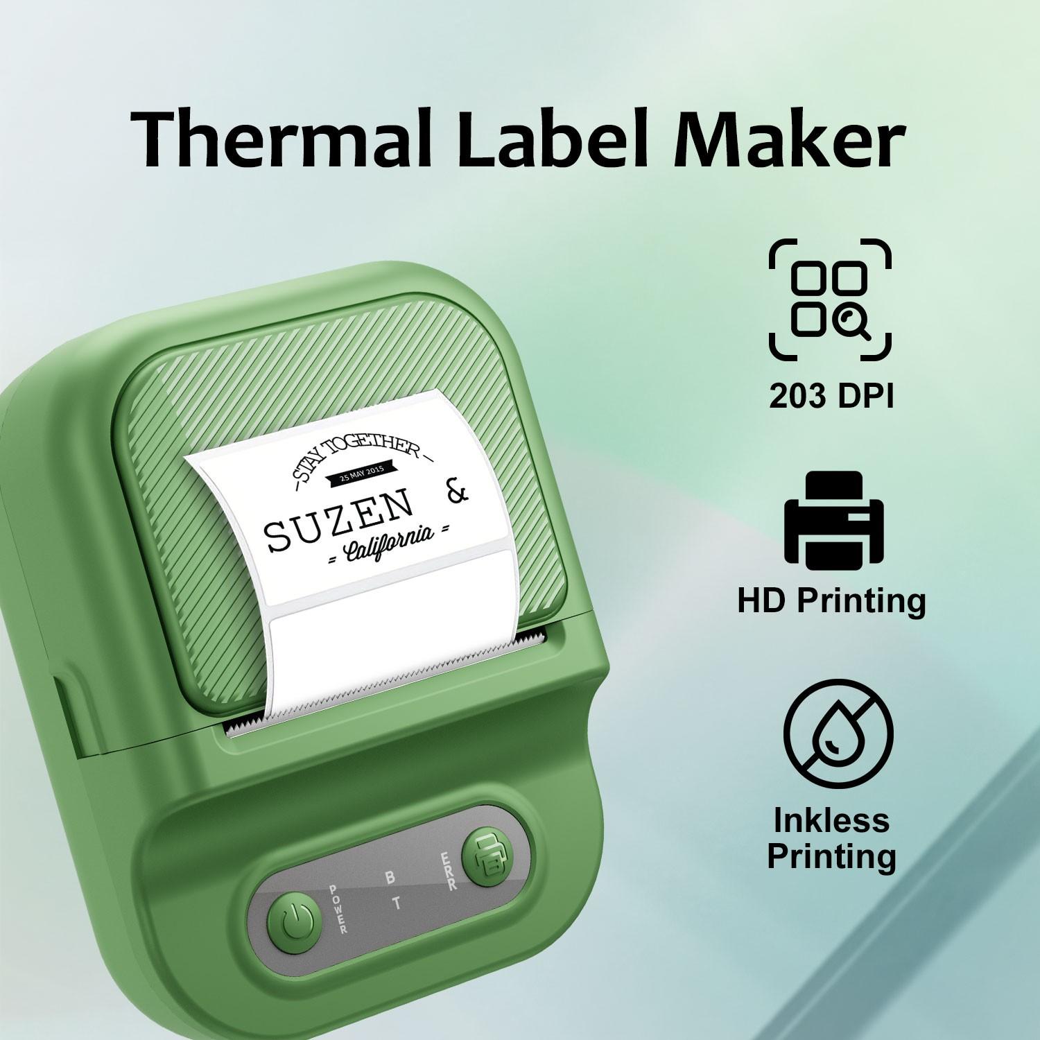 Multi-Functional Wireless Portable Mini Thermal Printer, Prints Worksheets, Labels, Photos, Text, USB Charging, Ideal for Home, Office, School