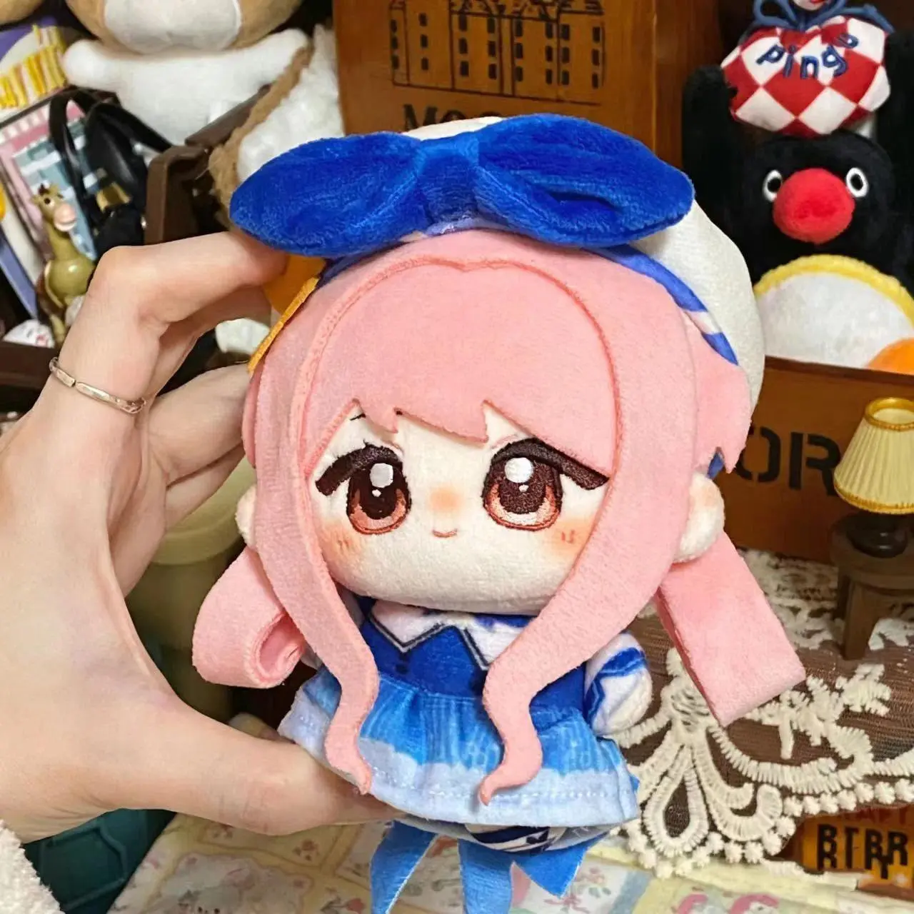 10cm Cute Infinity Nikki Plushie Stuffed Doll Kawaii Nikki Decorative Backpack Pandents Keychain Doll Plush Toys Xmas Gifts