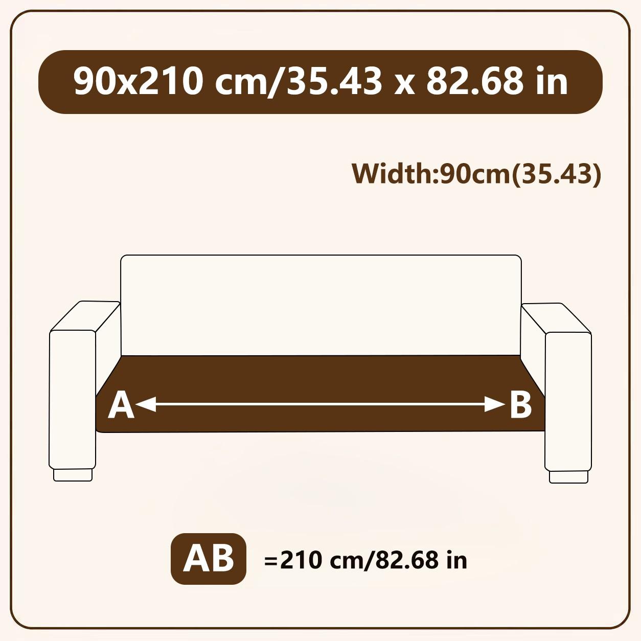 1pc Universal Sofa Pad, Reusable Casual Style, Fits 1-4 Seater Sofas, Non-Slip, Pet-Friendly, Suitable for All Rooms