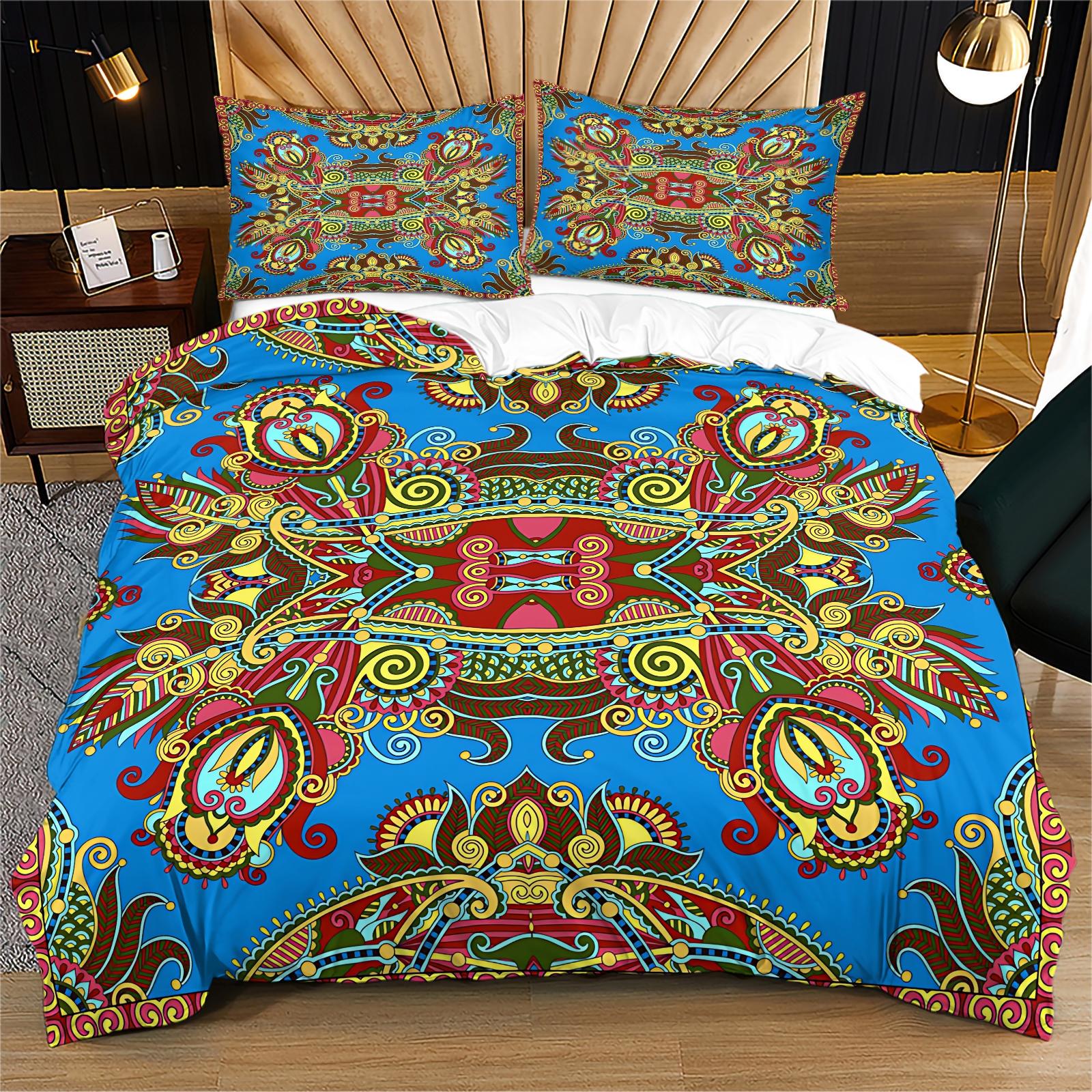 2/3 Pcs Abstract Art Print Duvet Cover Set, Modern Minimalist Bedding Set, Ultra Soft Microfiber with HD Digital Printing, Zipper Closure, Wrinkle-Resistant, Perfect for Bedroom, Dorm & Guest Room, All Season Use - No Filling