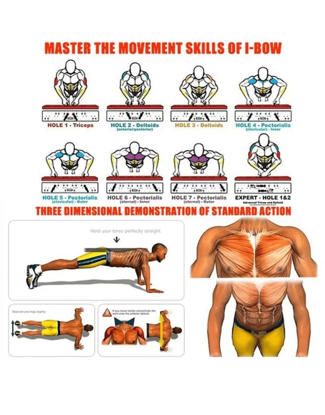 Sutekus Push Up Board for Men & Women Multi-function Detachable Push Up Bar for Strength Training Portable Home Gym Workout Equipment Home Gym Package Home Gym Combo