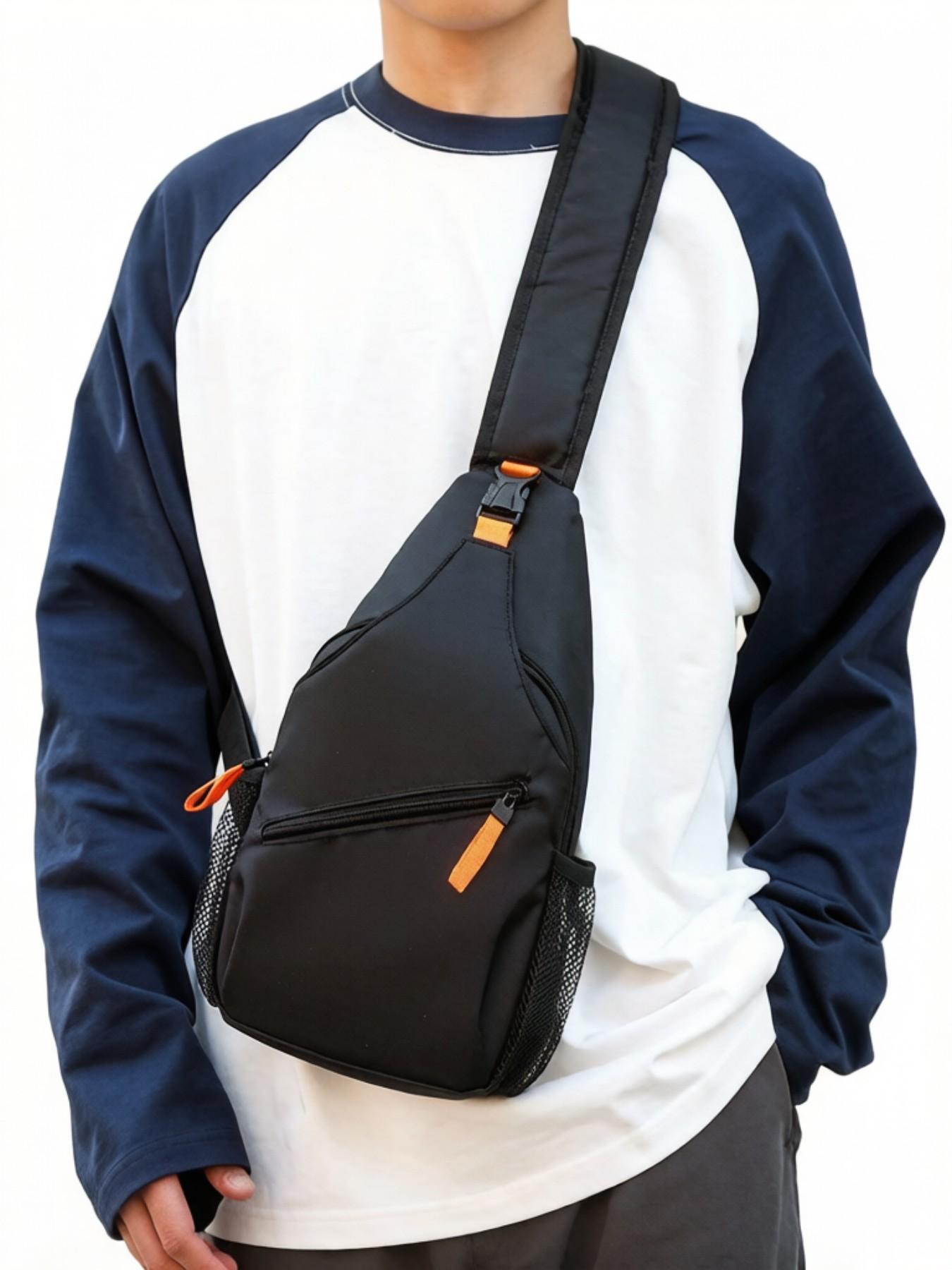 Secure Nylon Sling Bag for Travel, Waterproof Crossbody Chest Pack, Spring 2026 Streetwear Essential, Portable Storage Hack, Must-have. Secure Nylon Sling Bag for Travel, Waterproof Crossbody Chest Pack, Spring 2026 Streetwear Essential, Portable Storage Hack, Must-have.