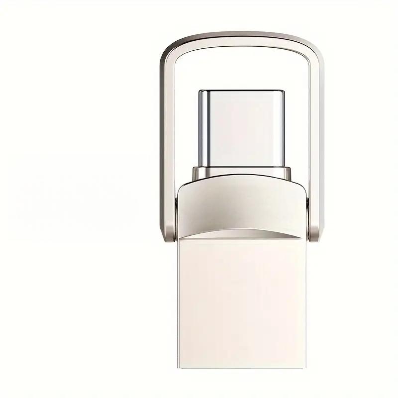 Dual Interface High-Speed Mini USB 2.0 Flash Drive, USB Flash Drives, 128GB/100GB/64GB/32GB Options, Portable for Computer, Mac, Smartphone, Tablet, Type-C/USB Portable Pen Drive, New MacBook, High-Speed USB Memory Stick Without Battery