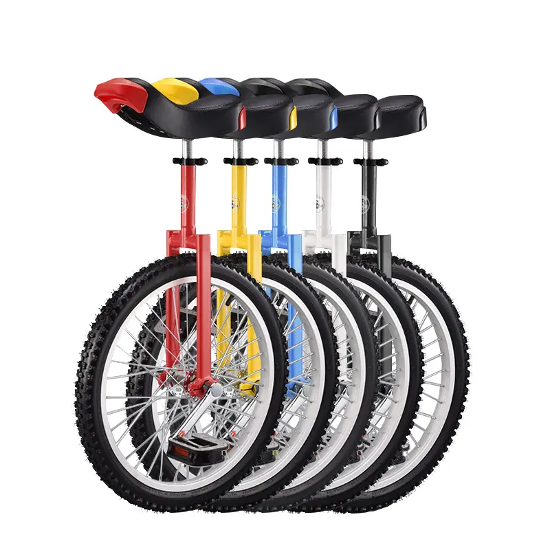 Adjustable Sizes Multi-Size Unicycle for Kids - 16/18/20/24" Wheel, Adjustable Seat & Pedals, Ideal for Fitness Ride & Commute