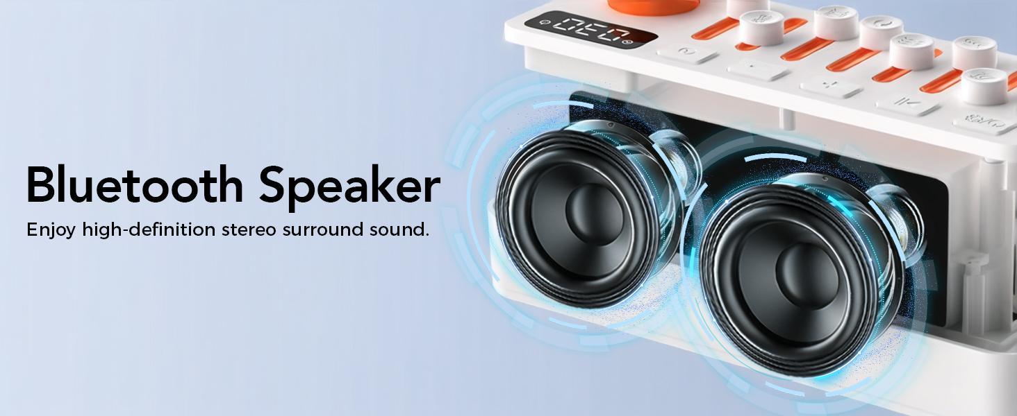 Takoo White Noise - Mixable 3 in 1 Speaker - Portable Sleep Aid, Sound Machine, 8 Adjustable Nature Sounds, Bluetooth Speaker, 30-Level Night Lights, 11 LED Ambient Breathing Lights, Timer, Bedroom Gadgets, Baby, Nursing, toddlers