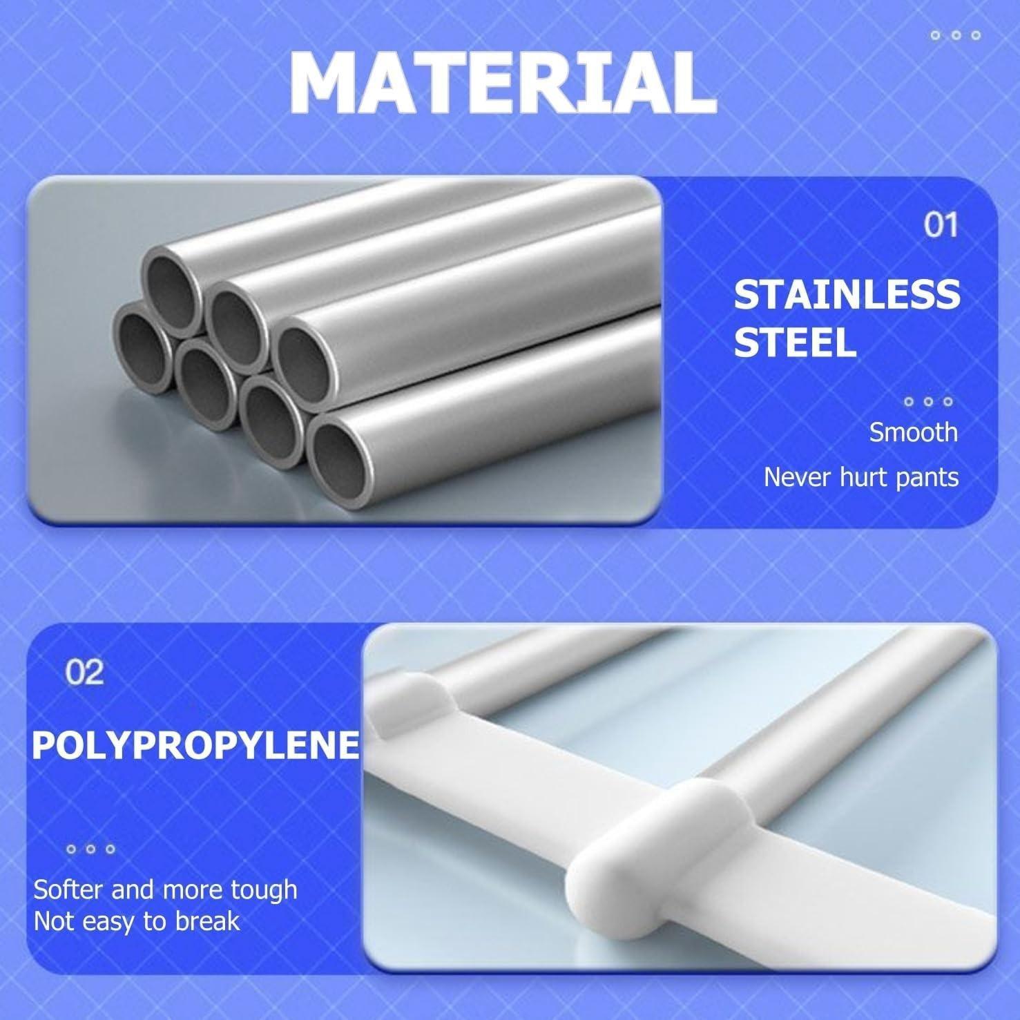 Multi-Layer Foldable Pants Rack, Home Closet Organizer, No Trace Laundry Drying Rack, Versatile Storage Solution for Dorms