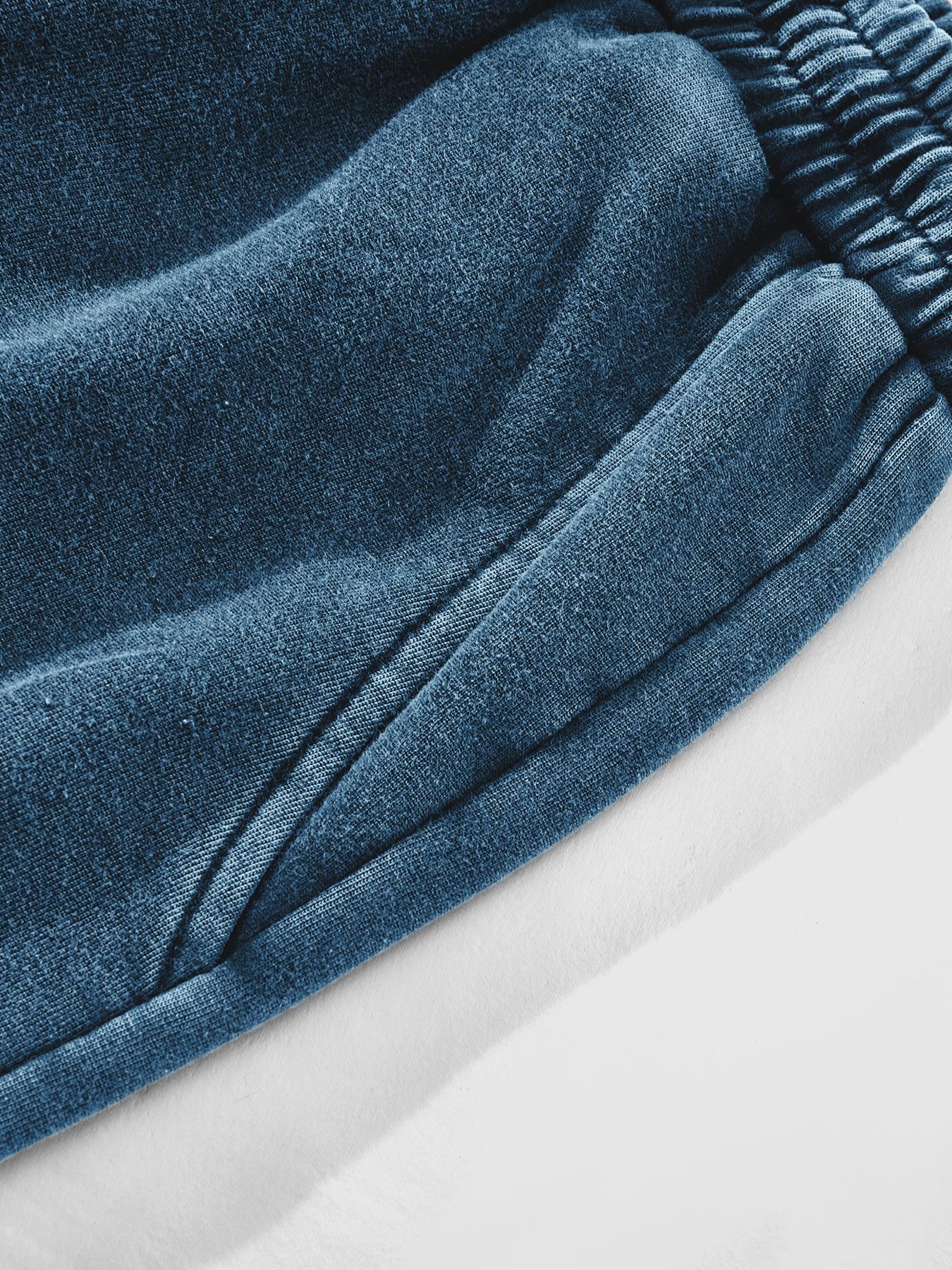 Men's Washed Cotton Knit Straight Leg Long Pants, Casual Fitted Design, Comfortable & Stylish, Perfect for Daily Wear & Outdoor Activities