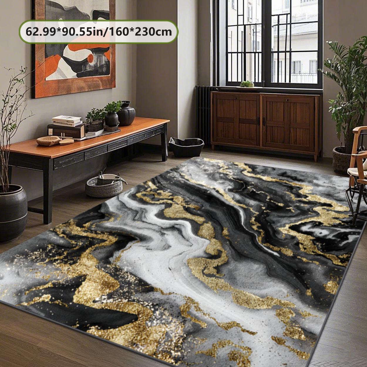 Velvet soft and comfortable patterned printed carpet, suitable for multiple scenarios, available in various sizes, soft and non-shedding, Home Decorative Rug, Modern Abstract Rug